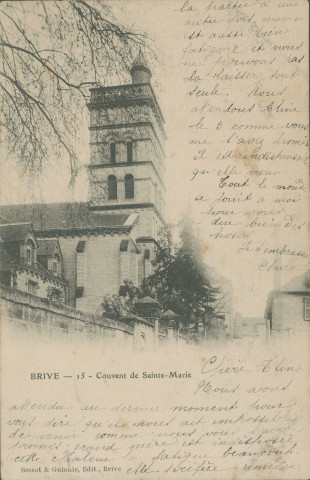 Brive-la-Gaillarde : "Brive - 15 - Couvent de Sainte-Marie".