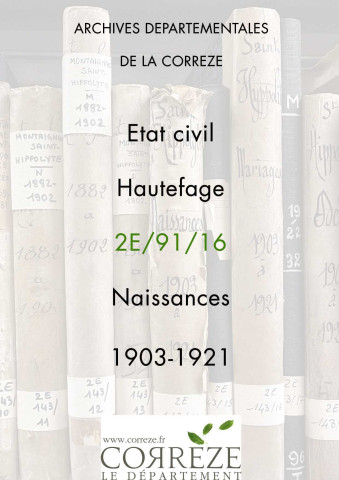 Naissances (1903-1921).