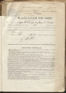 Naissances, mariages, décès (1923-1932).