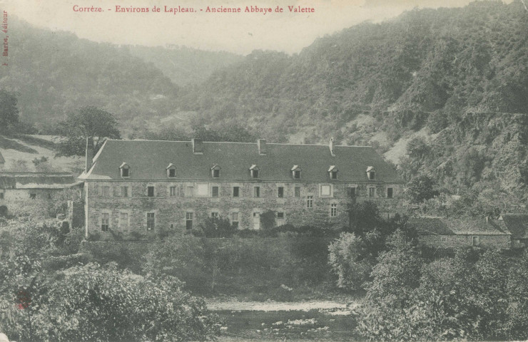 Auriac : "Corrèze - Environs de Lapleau - Ancienne abbaye de Valette".