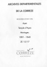Mariages (1801-1843)