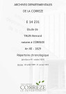 Répertoire chronologique : pluviôse an XII-octobre 1829