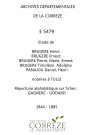 Répertoire alphabétique sur fiches : Gagnère-Godard