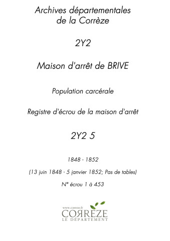 13 juin 1848 - 5 janvier 1852