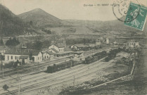 Bort-les-Orgues : "Corrèze - 18 - Bort - La gare".