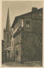 Tulle : "La douce France - 729 - Tulle (Corrèze) - Vieille rue et flèche de la cathédrale Saint-Martin".