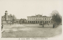 Brive-la-Gaillarde : "18. Corrèze - Brive - Le théâtre et le château d'eau.".