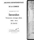 Naissances, mariages, décès (1803-1812)