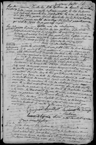 Baptêmes, mariages, sépultures (1763-1792)