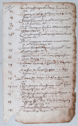 Répertoire chronologique : janvier 1672-décembre 1689