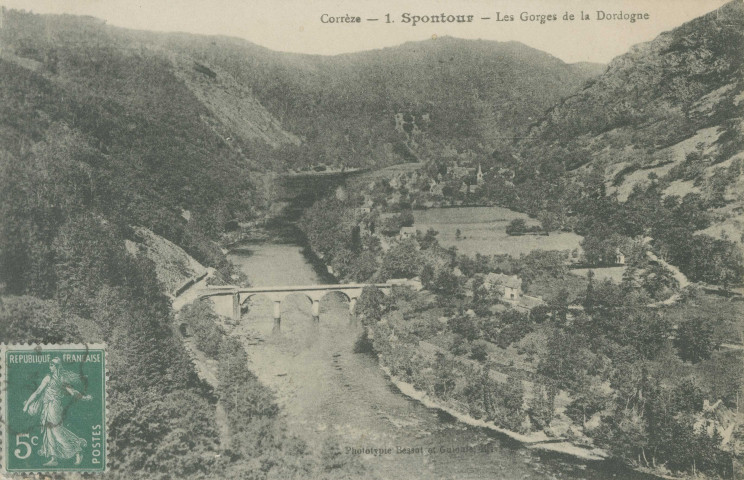 Soursac : "Corrèze 1. Spontour - Les gorges de la dordogne".