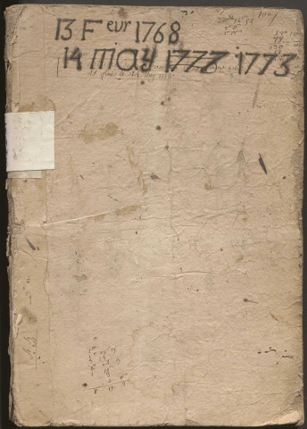 3 février 1768-14 mai 1773