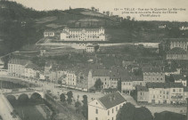 Tulle : "151- Tulle - Vue sur le Quartier La Barrière prise de la nouvelle route de l'Ecole d'instituteurs".