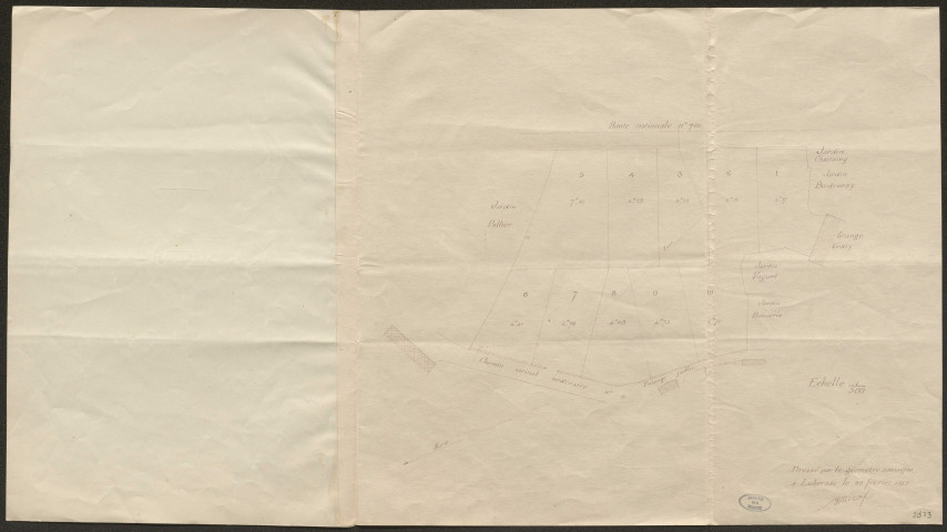 Bureau de poste, puits, fontaines, lavoirs. Adduction d'eau. Eclairage public. Lotissement du pré Pallier.