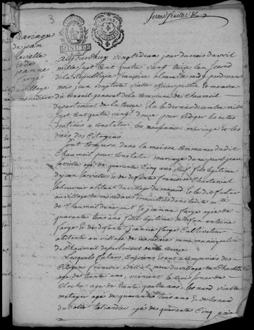 Mariages (1793-1802)