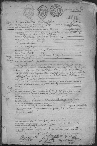 Mariages (1798-1819)