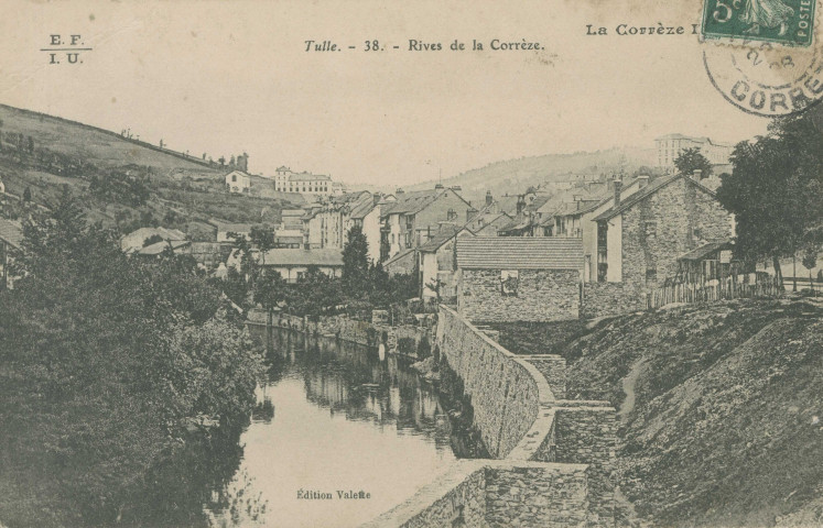 Tulle : "La Corrèze illustrée - Tulle. - 38. Rives de la Corrèze.".