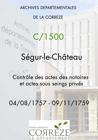 4 août 1757-9 novembre 1759