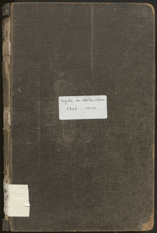 Délibérations du conseil municipal. 8 février 1885-21 juin 1914
