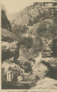 Gimel : "Corrèze - 20. Gimel - Gorges vues du pont.".