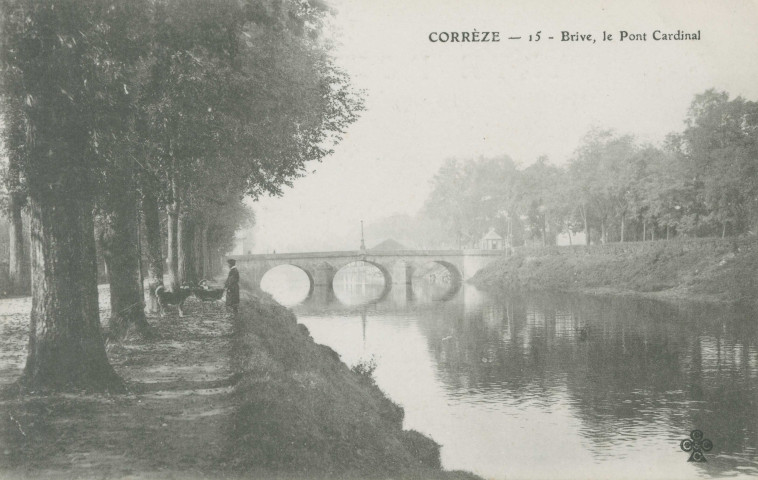 Brive-la-Gaillarde : "Corrèze - 15 - Brive, le pont Cardinal".
