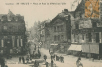 Brive-la-Gaillarde : "Corrèze - 89. Brive - Place et rue de l'Hôtel-de-ville".