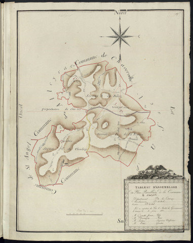Tableau d'assemblage de Ventéjols