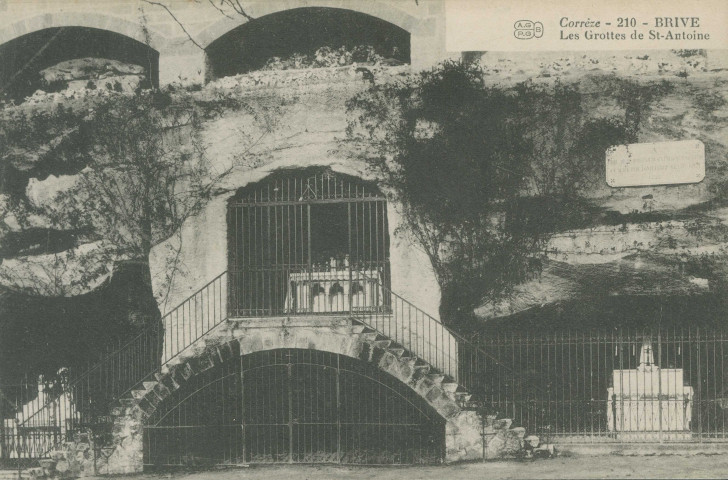 Brive-la-Gaillarde : "Corrèze - 210 - Brive - Les grottes de St-Antoine".