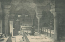 Aubazine : "3. - Corrèze - Aubazine - Abbaye cistercienne du XIIe siècle - salle capitulaire".