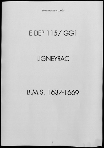 Baptêmes, mariages, sépultures (1637-1669)