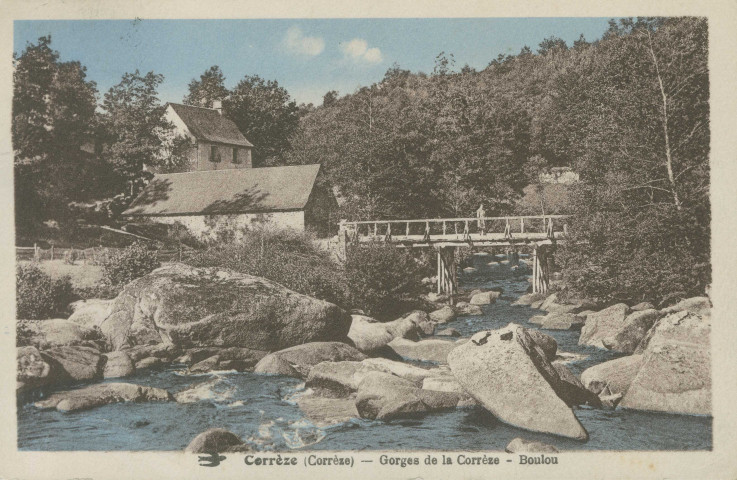Corrèze : "Corrèze (Corrèze) - Gorges de la Corrèze - Boulou".