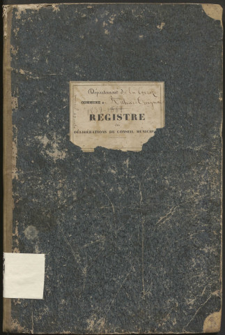 Délibérations du conseil municipal. 12 mai 1839-18 mai 1862