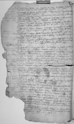 Répertoire chronologique : 5 juillet 1690-19 mars 1733