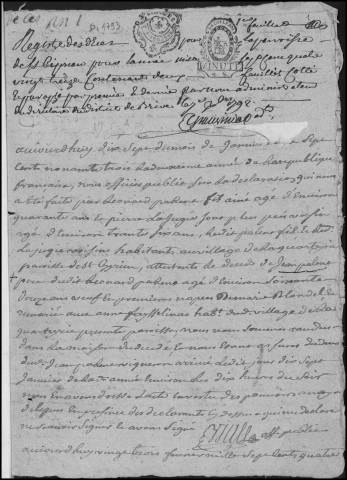 Décès (1793-1802)