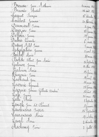 Tables décennales des décès (1943-1952)
