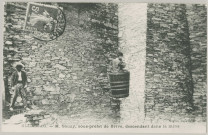 Allassac : "Allassac - M. Gouzy, sous-préfet de Brive, descendant dans la mine".