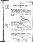 Naissances, mariages, décès (1843-1852)