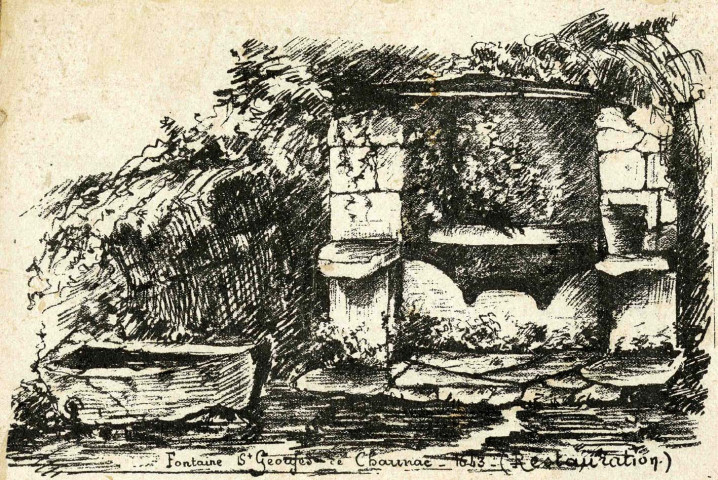 "Fontaine Saint-Georges de Chaunac".