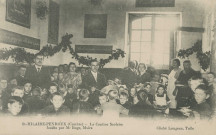 Saint-Hilaire-Peyroux : "St-Hilaire-Peyroux (Corrèze) - La cantine scolaire fondée par M. Buge, maire".