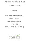 Répertoire chronologique : 1813-1816