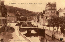 "77. Tulle - Le pont de la Mairie et les quais".