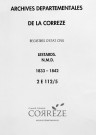 Naissances, mariages, décès (1833-1842)