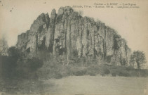 Bort-les-Orgues : "Corrèze. - 2. Bort - Les Orgues - Altitude, 780 m. - Hauteur, 100 m. - Longueur, 2 kilom.".