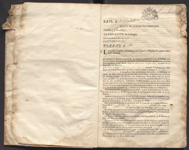 8 juin 1735-12 mars 1737