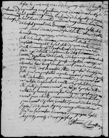 Naissances, mariages, décès (1793-1802)