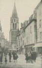 Brive-la-Gaillarde : "Corrèze - Brive - L'église St-Martin - Le clocher".