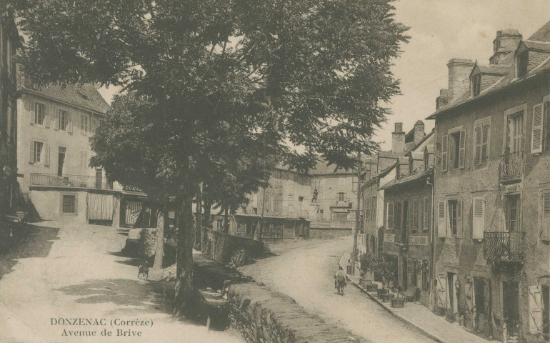 Donzenac : "Donzenac (Corrèze) - Avenue de Brive".