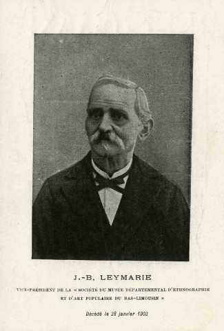Portrait de Jean-Baptiste Leymarie.