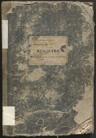 Délibérations du conseil municipal. 6 mai 1838-11 mai 1871