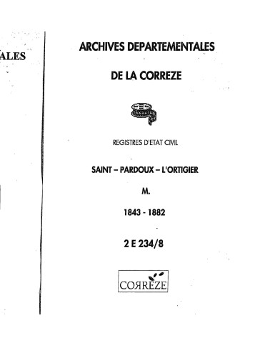 Mariages (1843-1882)
